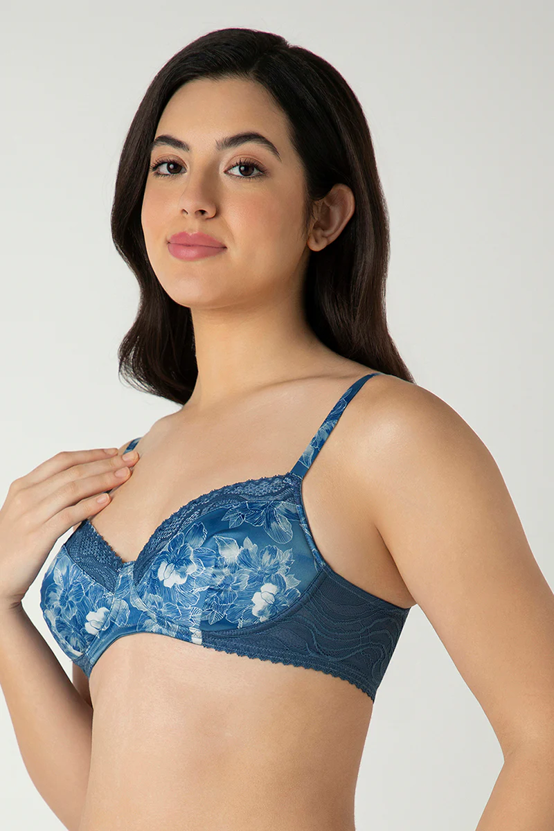 Demure Padded Non-Wired Demi Bra - Image 2