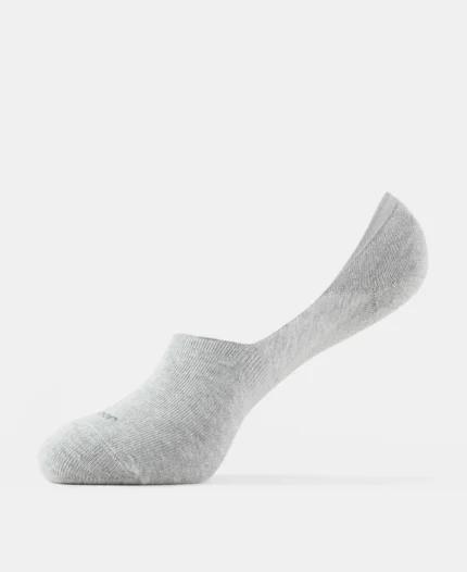 Compact Cotton Stretch No Show Socks- Grey Melange