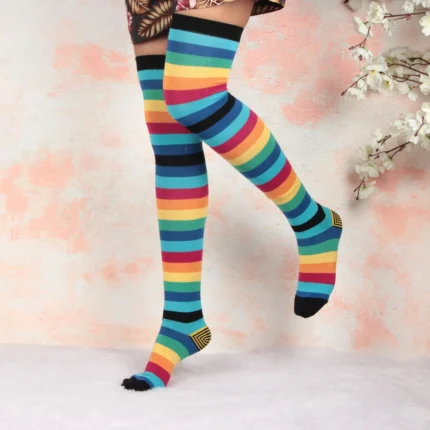Knee High Socks-Rainbow Edition