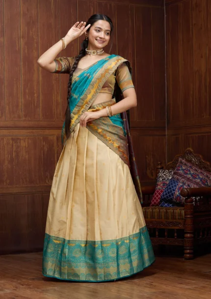 Banarasi Semi-Stitched Lehenga
