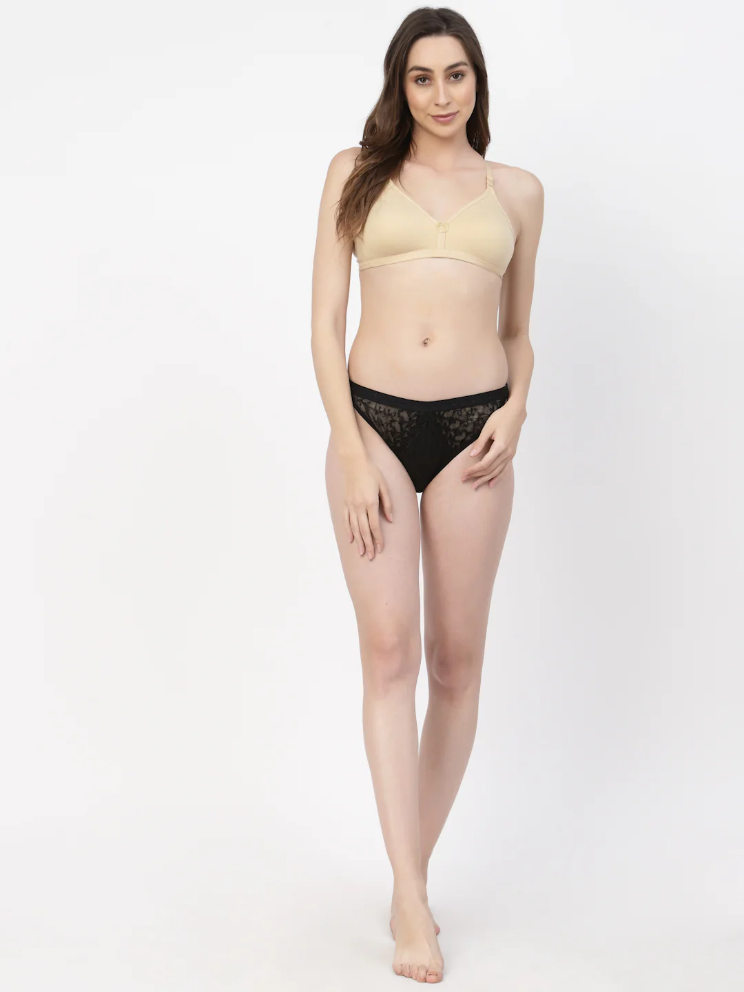 Skin Convertible Straps T-Shirt Bra Non Padded & Non-Wired Medium Coverage - Image 8