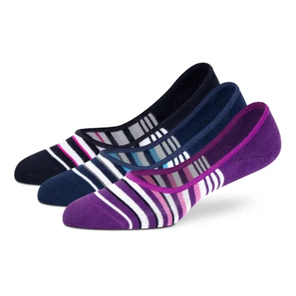 Baby Pink Beige Grey No-Show Socks - Women (Pack of 3)