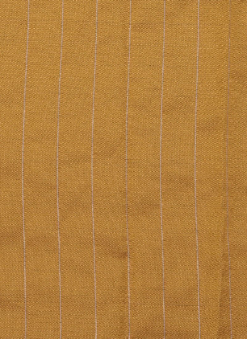 Stunning Mustard Banarasi Silk Saree Festive Wear - Image 5