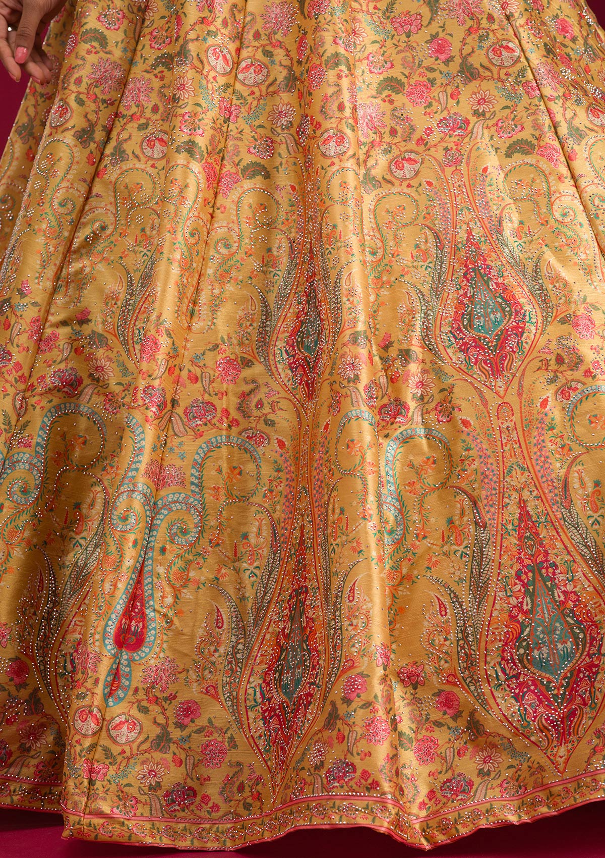 Zariwork Banarasi Readymade Lehenga - Image 8