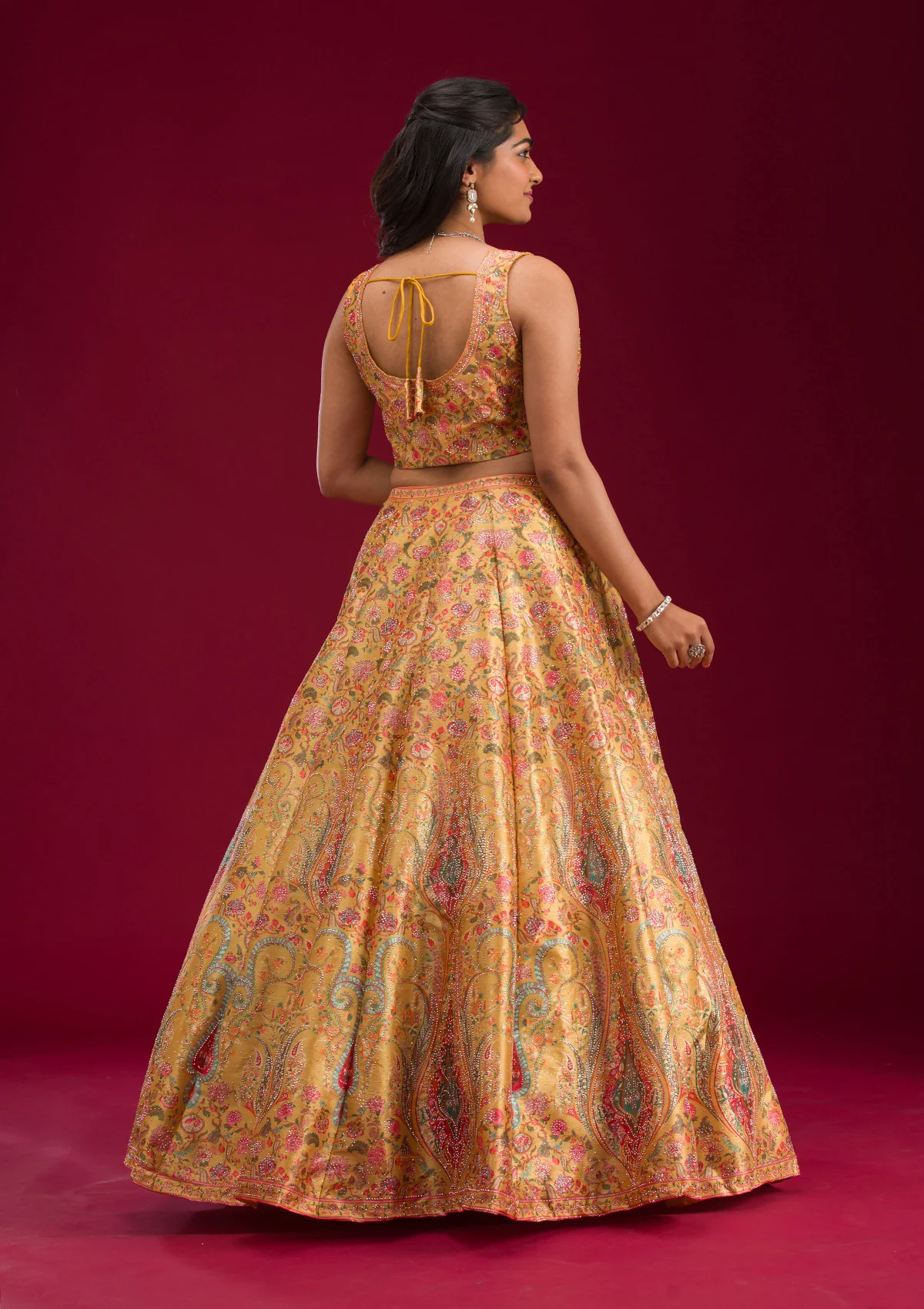 Zariwork Banarasi Readymade Lehenga - Image 7