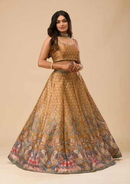 Swaroski Banarasi Readymade Lehenga Set