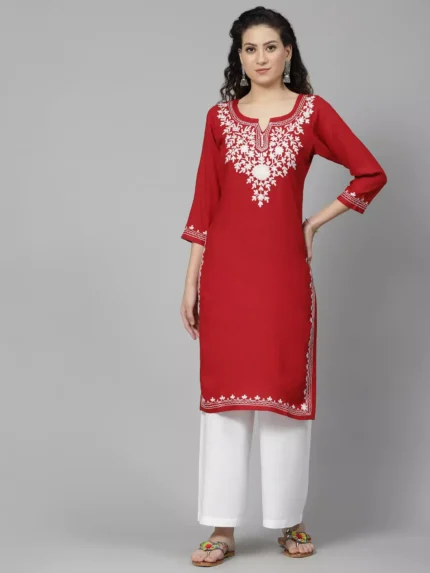 Mehak Red Kurti