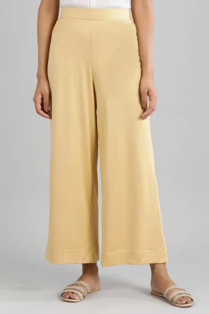 Casual Regular Fit Solid Palazzos