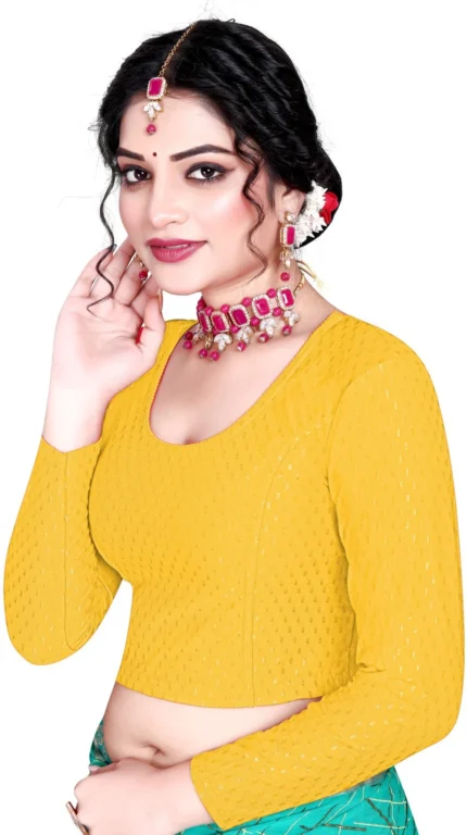 Full Sleeve Round Neck Women Blouse